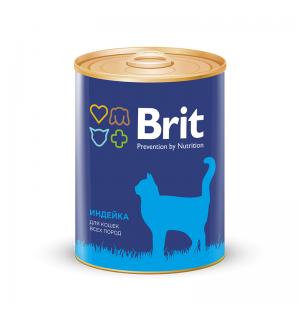 Консервы Brit для кошек, индейка (0,34 кг)