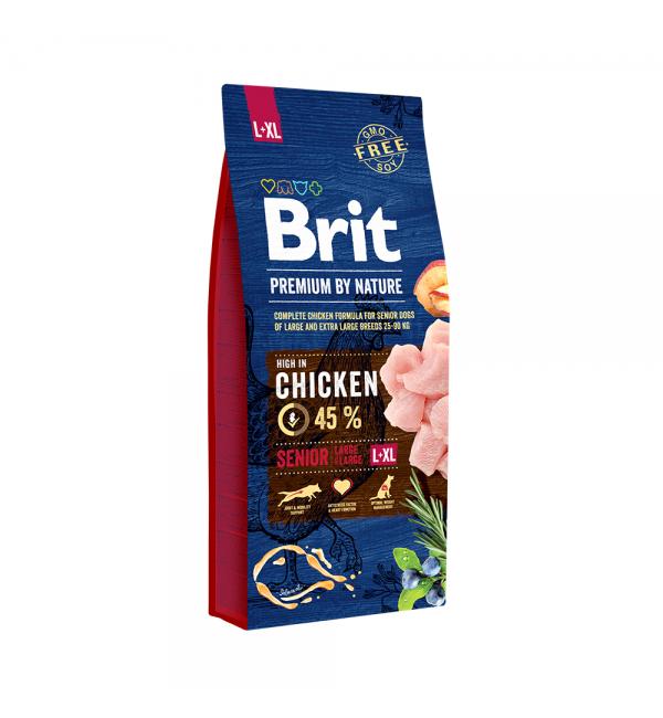 Сухой корм Brit by Nature для пожилых собак крупных и гигантских пород (15 кг)