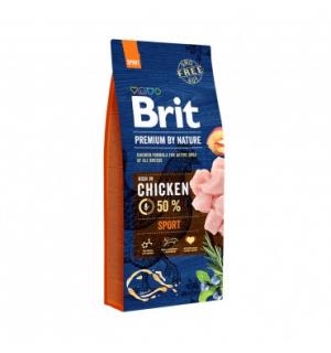 Сухой корм Brit by Nature для взрослых собак с высокими затратами энергии (15 кг)