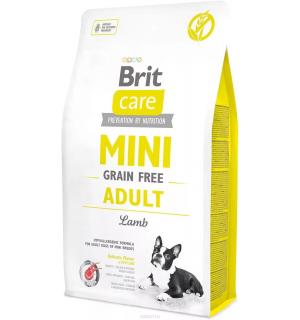 Беззерновой корм Brit Care MINI GF для мини собак, ягненок (2 кг)
