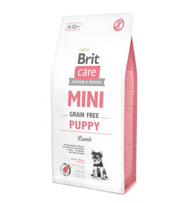 Беззерновой корм Brit Care MINI GF для щенков мини-пород, ягненок (2 кг)