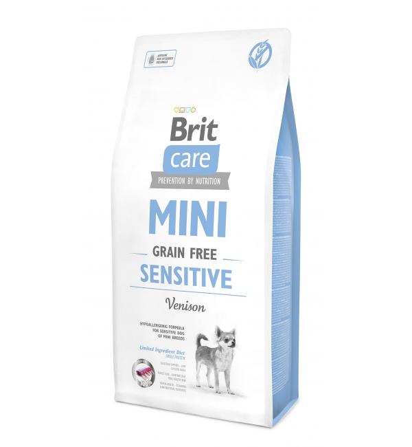 Беззерновой корм Brit Care MINI GF для мини-пород с чувствительным пищеварением (2 кг)