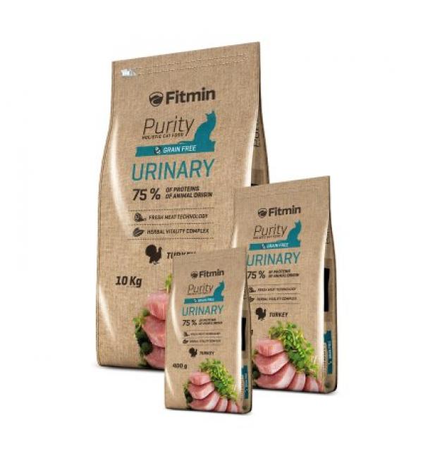 Беззерновой корм Fitmin Cat Purity Urinary для взрослых кошек для поддержания функции мочевой системы (1,5 кг)