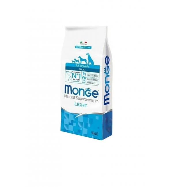 Сухой корм Monge Speciality Adult Light Salmon Rice - низкокалорийный сухой корм для собак, для контроля и снижения веса, с лососем и рисом Сухой корм Monge Speciality Adult Light Salmon Rice - низкокалорийный сухой корм для собак, для контроля и снижения веса, с лососем и рисом