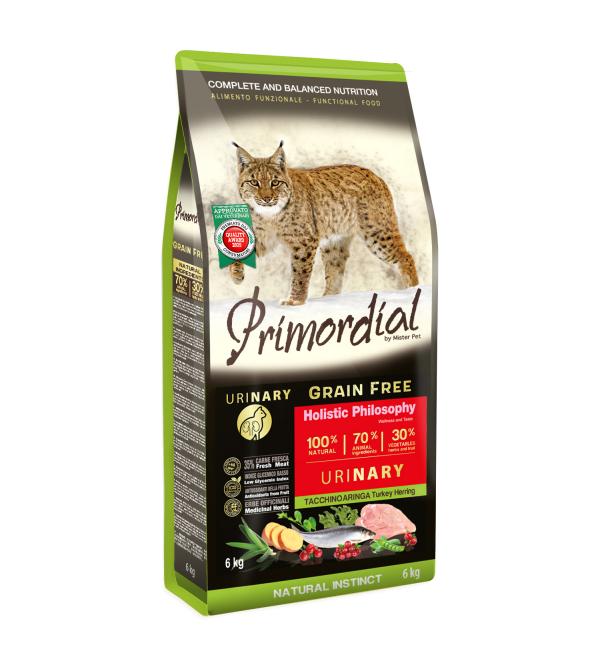 Сухой корм для кошек Primordial Cat Urinary Turkey & Herring / MGSP1406 (6кг)