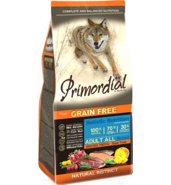 Сухой корм для собак Primordial Dog Adult Trout & Duck MSP5412 (12кг)
