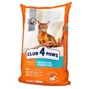 Сухой корм Club 4 Paws Премиум для взрослых кошек с чувствительным пищеварением (14 кг)