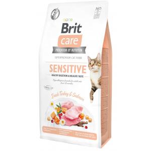 Сухой корм Brit Care для кошек с чувствительным пищеварением (7 кг)