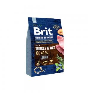 Сухой корм Brit by Nature Light для собак склонных к полноте, индейка (3 кг)