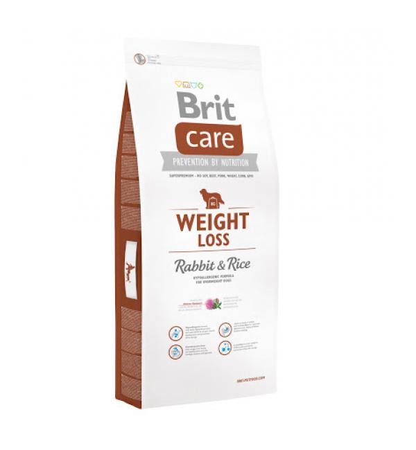 Сухой корм Brit Care Weight Loss для собак склонных к полноте, кролик с рисом (3 кг)