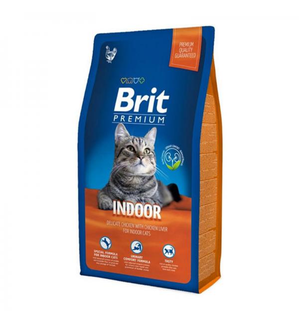 Сухой корм Brit Premium Indoor для кошек домашнего содержания, курица и печень (8 кг) Сухой корм Brit Premium Indoor для кошек домашнего содержания, курица и печень (8 кг)