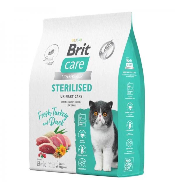 Сухой корм Brit Care Cat Sterilised Urinary для кастрированных котов (7 кг) Сухой корм Brit Care Cat Sterilised Urinary для кастрированных котов (7 кг)