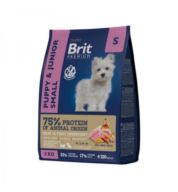 Сухой корм Brit Premium Junior S для молодых собак мелких пород (1 кг) Сухой корм Brit Premium Junior S для молодых собак мелких пород (1 кг)
