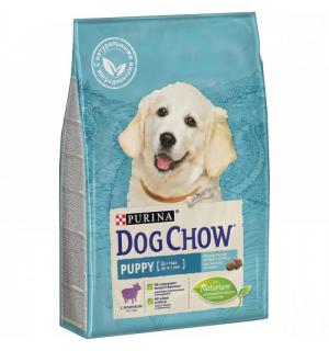 Сухой корм Dog Chow для щенков, с ягненком (2,5 кг)