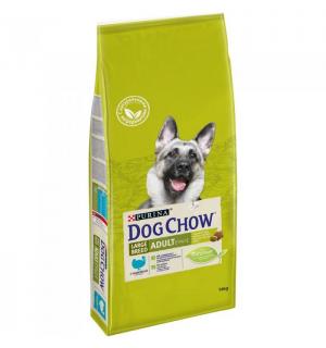 Сухой корм Dog Chow для взрослых собак крупных пород, с индейкой (14 кг)