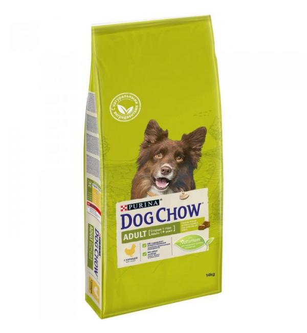 Сухой корм Dog Chow для взрослых собак, с курицей (14 кг)