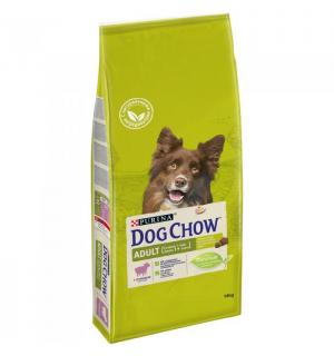 Сухой корм Dog Chow для взрослых собак, с ягненком (14 кг)