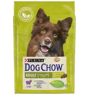 Сухой корм Dog Chow для взрослых собак, с ягненком (2,5 кг)
