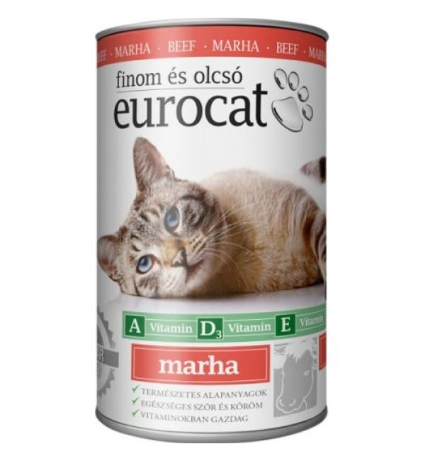 Euro cat консервы для кошек с говядиной (415 г)