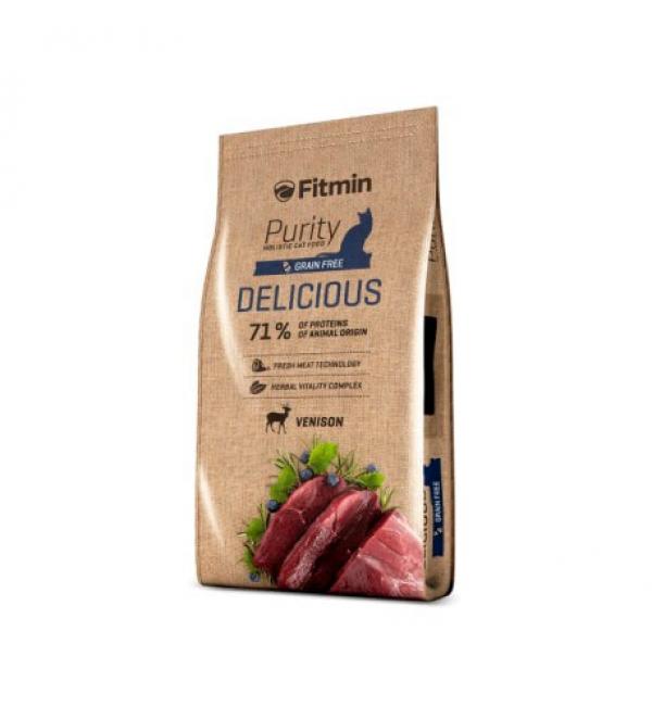 Беззерновой корм Fitmin Cat Purity Delicious для привередливых взрослых кошек (0,4 кг)