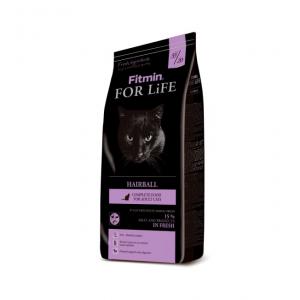 Сухой корм  Fitmin For Life Hairball для взрослых длинношерстных кошек (0,4 кг)