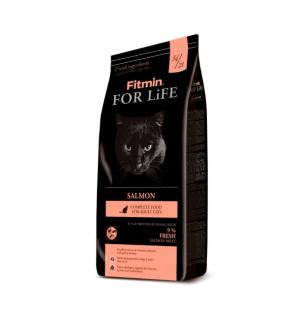 Сухой корм Fitmin For Life Salmon для взрослых кошек, лосось (1,8 кг)
