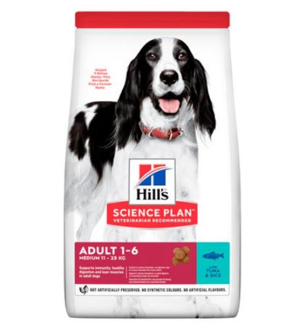 Сухой корм Hill's Science Plan для взрослых собак, тунец и рис (2.5 кг)