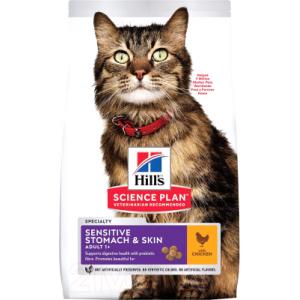 Сухой корм Hill's Science Plan Sensitive Stomach&Skin для кошек (7 кг)