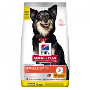 Сухой корм Hill's Science Plan Perfect Digestion для взрослых собак мелких пород, с курицей и коричневым рисом (1,5 кг)