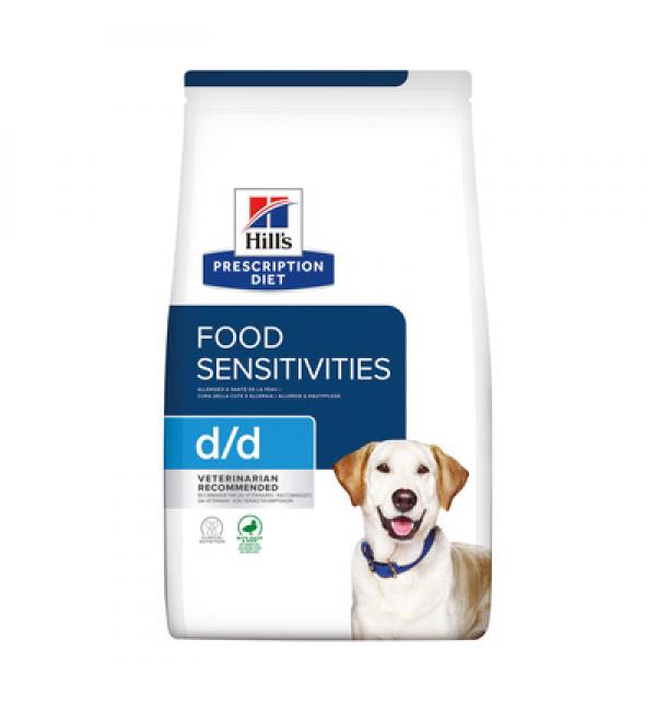 Сухой корм Hill's Prescription Diet d/d для собак при пищевой аллергии, с уткой и рисом (4 кг)