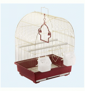 Клетка для птиц Happy Animals 35x28x46 золото