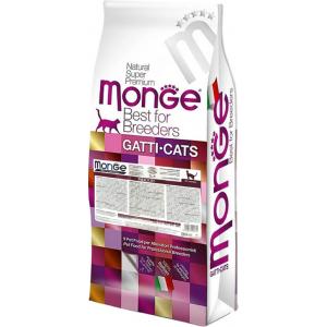 Сухой корм Monge Cat Indoor для домашних кошек, с цыпленком (10 кг)