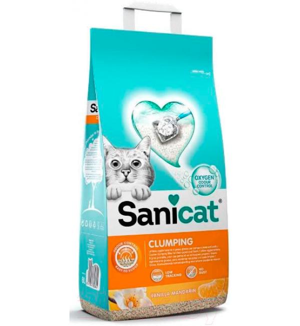 Наполнитель Sanicat Professional CLUMPING DUO комкующийся, 10 л (8,7 кг)