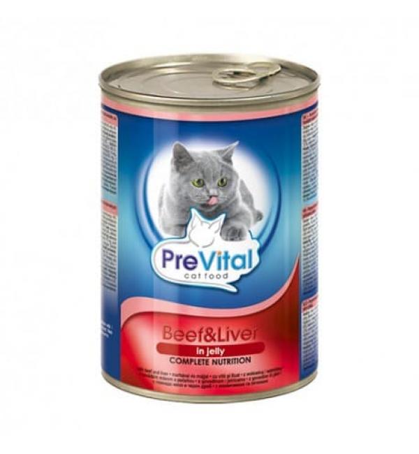 Консервы PreVital (говядина и печень в желе), 415 г