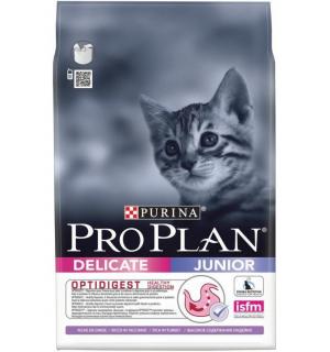 Сухой корм Pro Plan для котят с чувствительным пищеварением или особыми предпочтениями в еде, с индейкой (0,4 кг)