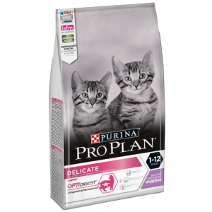 Сухой корм Pro Plan для котят с чувствительным пищеварением или особыми предпочтениями в еде, с высоким содержанием индейки (1,5 кг)