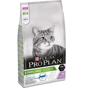 Сухой корм Pro Plan для взрослых стерилизованных кошек и кастрированных котов 7+, с высоким содержанием индейки (10 кг)
