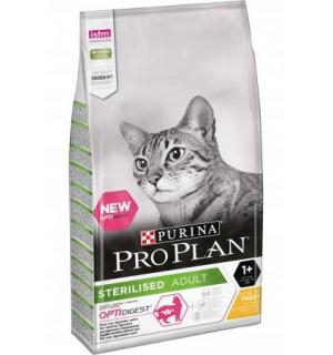 Сухой корм Pro Plan для взрослых стерилизованных кошек и кастрированных котов, с высоким содержанием курицы (10 кг)