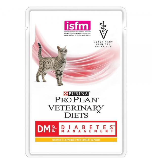Влажный корм Pro Plan PPVD DM St/Ox. для взрослых кошек при диабете (0,085 кг)
