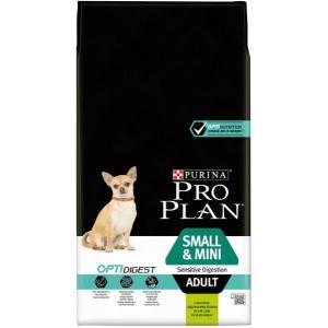Сухой корм Pro Plan для взрослых собак мелких и карликовых пород с чувствительным пищеварением, с ягненком и рисом (3 кг)