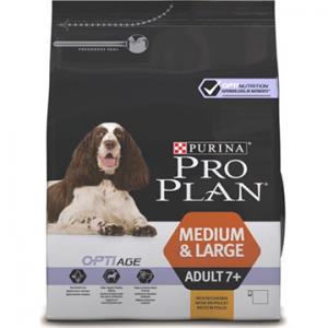 Сухой корм Pro Plan Adult 7+ Medium&Large Opti Derma (Лосось, 3 кг) для собак