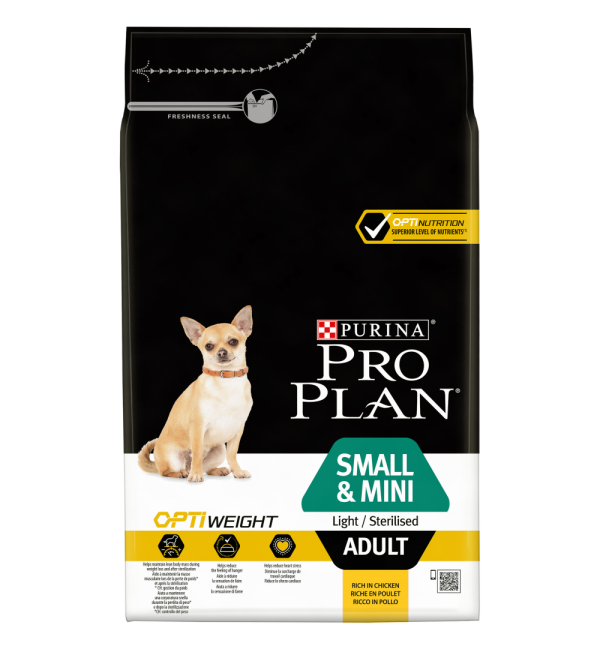 Сухой корм Pro Plan для взрослых собак мелких и карликовых пород, с высоким содержанием курицы (7 кг)