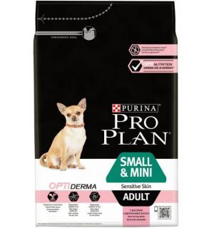 Сухой корм Pro Plan для взрослых собак мелких и карликовых пород с чувствительной кожей, с лососем и рисом (7 кг)