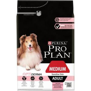 Сухой корм Pro Plan для взрослых собак средней породы с чувствительной кожей, с лососем и рисом (7 кг)