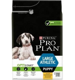 Сухой корм Pro Plan для щенков крупных пород с атлетическим телосложением, с курицей и рисом (12 кг)