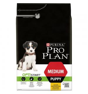 Сухой корм Pro Plan для щенков средних пород, с курицей и рисом (12 кг)
