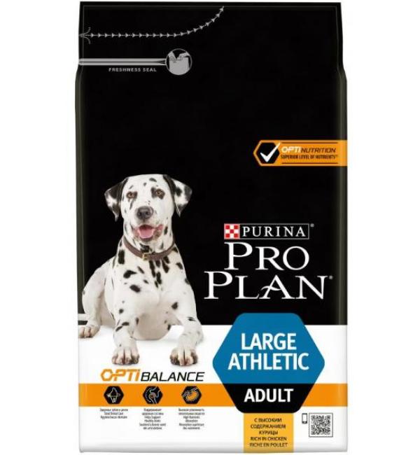 Сухой корм Pro Plan для взрослых собак крупной породы с атлетическим телосложением, с высоким содержанием курицы (14 кг)