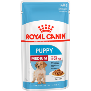 Влажный корм ROYAL CANIN MEDIUM PUPPY для собак, в соусе (0,14 кг)