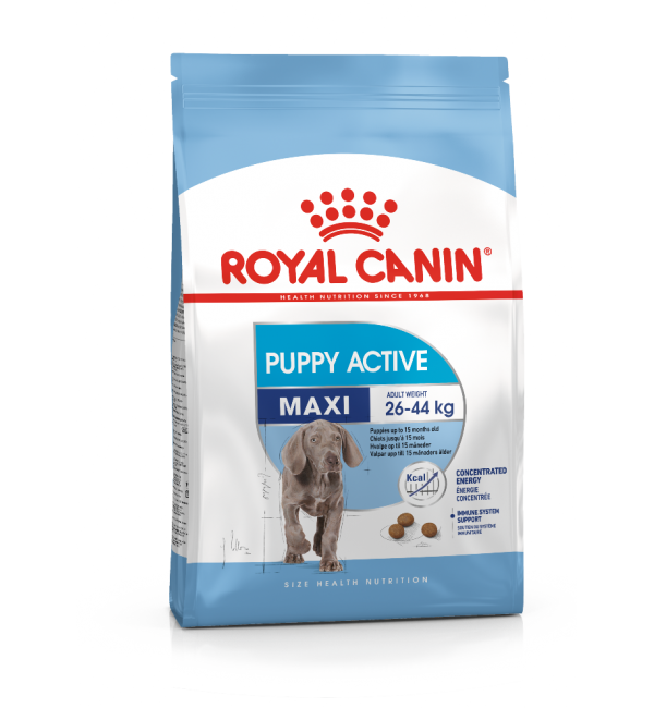 Сухой корм ROYAL CANIN Maxi Puppy Active для активных щенков (15 кг)