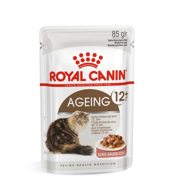 Влажный корм ROYAL CANIN AGEING +12 in GRAVY, кусочки в соусе (12*85 гр)